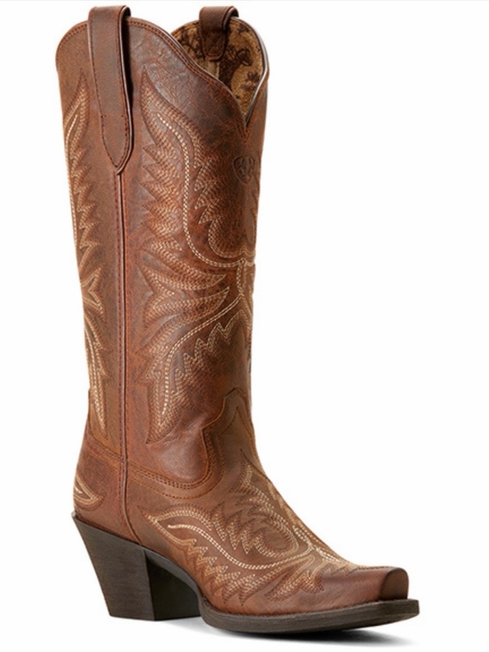 Almost NEW- Ariat Round Up Collin’s Western Boot. Snip Toe.
